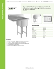 Regency Tables & Sinks 6CS1162018XL Specsheet Regency Tables & Sinks 6CS1162018XL Specsheet