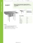 Regency Tables & Sinks 6CS2162018G Specsheet Regency Tables & Sinks 6CS2162018G Specsheet