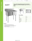 Regency Tables & Sinks 6CS21620G Specsheet