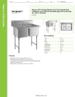 Regency Tables & Sinks 6CS21620X Specsheet