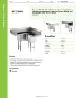 Regency Tables & Sinks 600S3141414XC Specsheet