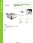 Regency Tables & Sinks 600DI1995 Specsheet