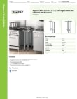 Regency Tables & Sinks 600WT12X24BS Specsheet