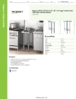 Regency Tables & Sinks 600WT15X30BS Specsheet