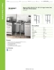 Regency Tables & Sinks 600WT18X36BS Specsheet
