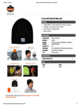 RIB KNIT WINTER HAT - SPEC SHEET