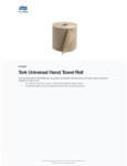Tork Universal Natural Kraft 1-Ply Paper Towel Roll, 800 Feet / Roll Tork Universal Natural Kraft 1-Ply Paper Towel Roll, 800 Feet / Roll