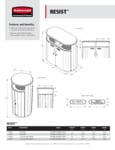 Rubbermaid Resist Spec Sheet Rubbermaid Resist Spec Sheet