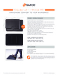 Safco 2110BL 2111BL Anti Fatigue Mat Specsheet Safco 2110BL 2111BL Anti Fatigue Mat Specsheet