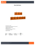 Safco Wood Wall Rack Specsheet Safco Wood Wall Rack Specsheet