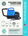 Sandia 2 Gallon Spot Extractor Specsheet Sandia 2 Gallon Spot Extractor Specsheet
