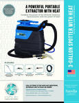 Sandia 3 Gallon Spot Extractor with Heat Specsheet Sandia 3 Gallon Spot Extractor with Heat Specsheet