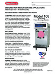 SaniServ 108 Spec Sheet SaniServ 108 Spec Sheet