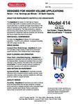 SaniServ 414 Spec Sheet SaniServ 414 Spec Sheet