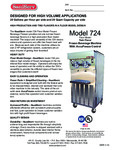 SaniServ 724 Spec Sheet SaniServ 724 Spec Sheet