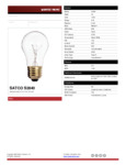 Satco S2840 SpecSheet