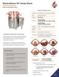 Savage Bros ElectroStove-20 Spec Sheet
