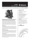 Advance SC3000 spec sheet