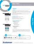 Scotsman Water Filter Spec Sheet Scotsman Water Filter Spec Sheet