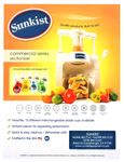 Sunkist Equipment Commercial Sectionizer Spec Sheet