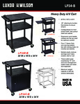 Sell Sheet for Luxor LP34 Heavy-Duty AV Cart Sell Sheet for Luxor LP34 Heavy-Duty AV Cart