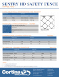 Sentry HD Safety Fence - Spec Sheet