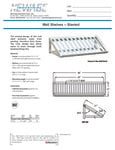 SLANTED T-BAR WALL SHELF 21X48 spec sheet