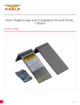 Silver_Angled_Legs_with_Installation_Kit_with_Bolts_1795KIT Silver_Angled_Legs_with_Installation_Kit_with_Bolts_1795KIT