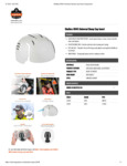 Skullerz 8945 Universal Bump Cap Insert Spec Sheet Skullerz 8945 Universal Bump Cap Insert Spec Sheet