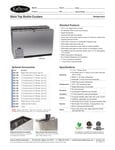 Slide Top Bottle Coolers Spec Sheet