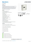 Sloan_5093400310_specsheet Sloan_5093400310_specsheet