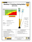 SlowStop 4 Inch Handicap Parking Bollard Spec Sheet