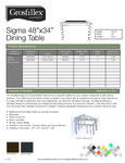 34" x 48" Table