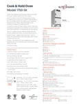 Spec Sheet for Alto-Shaam 1750-SK