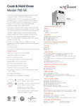 Spec Sheet for Alto-Shaam 750-SK
