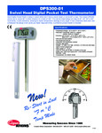 Cooper-Atkins DPS300-01-8 Digital Pocket Test Thermometer -40/302° F Temperature Range Swivel Head 