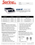 Spec Sheet for Max Induction Range SM-351C