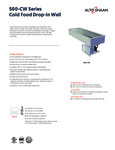 Alto-Shaam 500-CW Spec Sheet Alto-Shaam 500-CW Spec Sheet