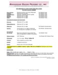 Spec Sheet