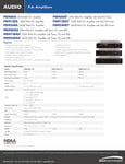Speco Technologies PBM60-PBM120-PBM240 SpecSheet Speco Technologies PBM60-PBM120-PBM240 SpecSheet