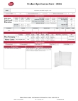 Tablecraft Table Tent Specsheet Tablecraft Table Tent Specsheet
