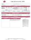 Tablecraft Table Tent Specsheet Tablecraft Table Tent Specsheet