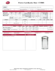 Tablecraft Shaker Specsheet Tablecraft Shaker Specsheet