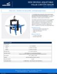 Sealersales CS-5050AC Carton Sealer Spec Sheet Sealersales CS-5050AC Carton Sealer Spec Sheet
