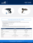 Sealersales HG-1 Series Heat Gun Spec Sheet Sealersales HG-1 Series Heat Gun Spec Sheet