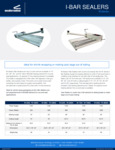 Sealersales I-Bar Sealers Spec Sheet Sealersales I-Bar Sealers Spec Sheet