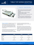 Sealersales W-Series L-Bar Sealers Spec Sheet