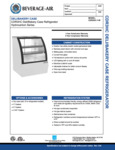 Specsheet for Beverage-Air CDR3HC-1-W Bakery Display Case