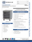 Beverage-Air UCR20HC-24 Double Stacked 20 Shallow Depth Undercounter  Refrigerator with Left Hinged Doors and 6 Casters