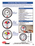 Specsheet for Cooper-Atkins 212 Series Wall Thermometers